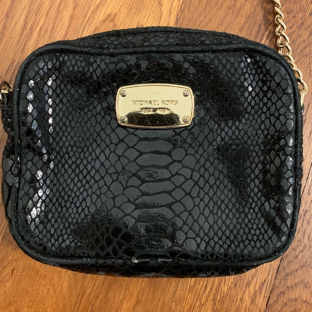 Black Snakeskin Michael Kors Crossbody